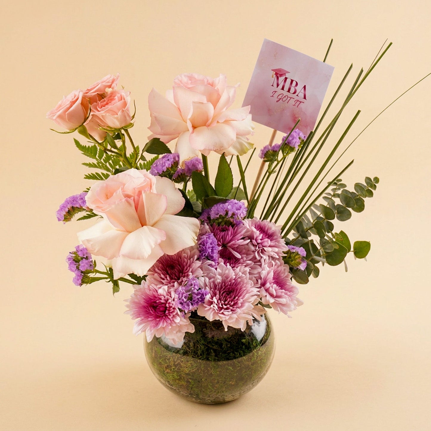 MBA Graduation Success Flower Arrangement