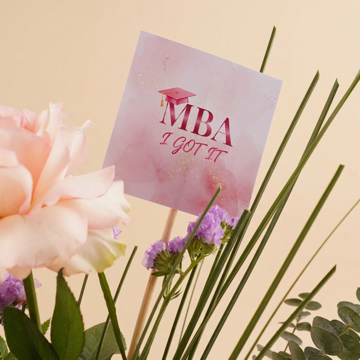 MBA Graduation Success Flower Arrangement