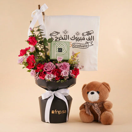 بوكيه روزي مع دبدوب وباتشي