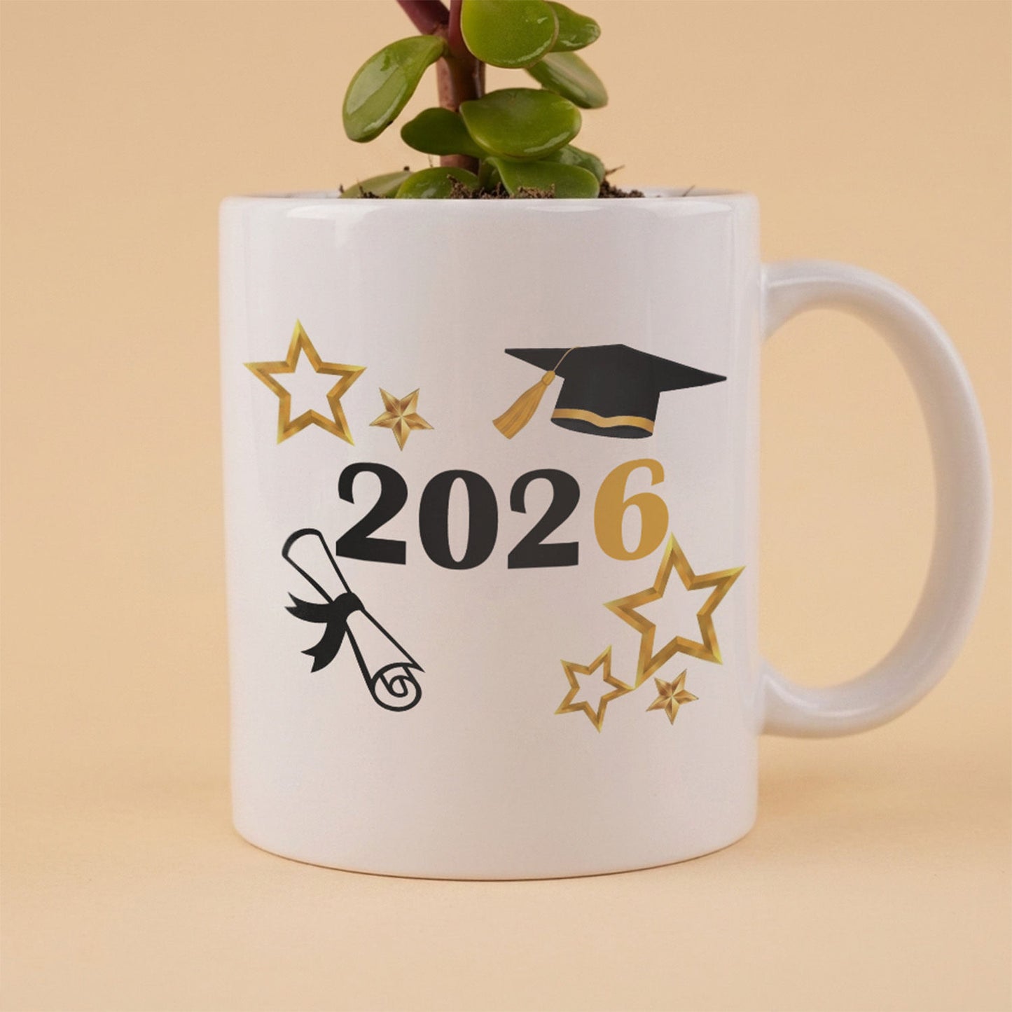 Graduation Plant in Mug