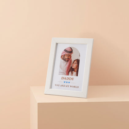 You Are My World Photo Frame - Father's Day