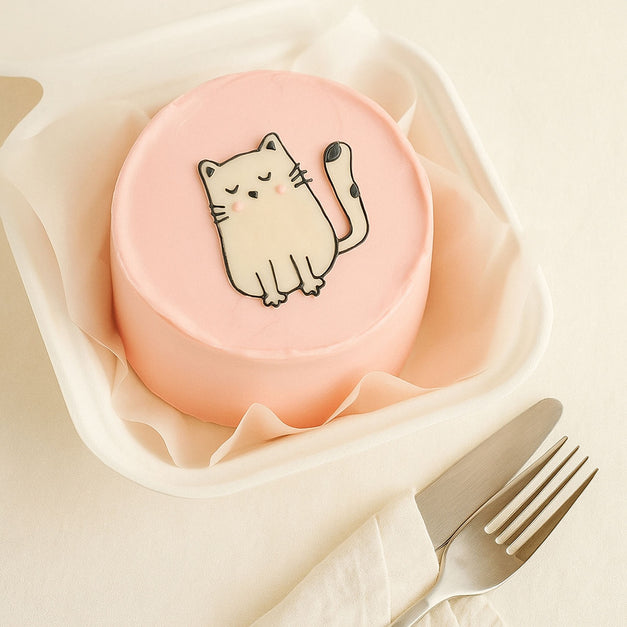 Cat Print Mini Cake