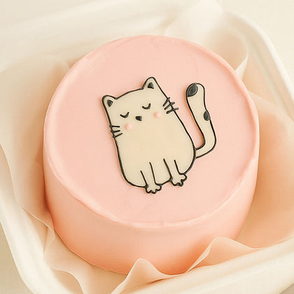 Cat Print Mini Cake