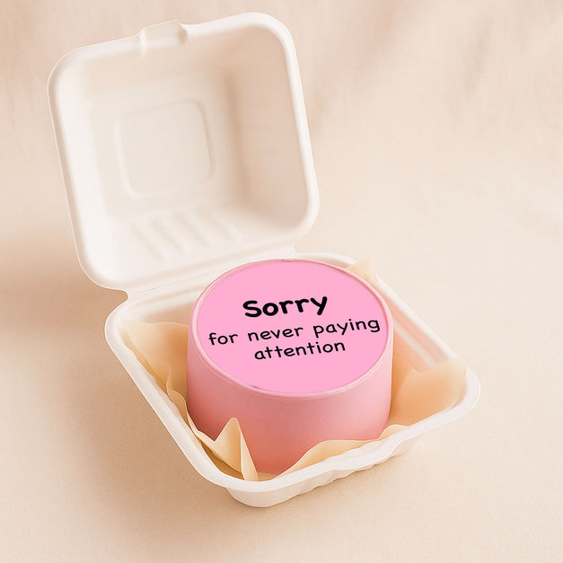 Cute Message Teachers Day Mini Cake