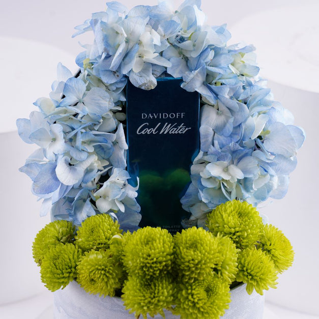 Flower Box n Davidoff Cool Water Intense For Men 75ML