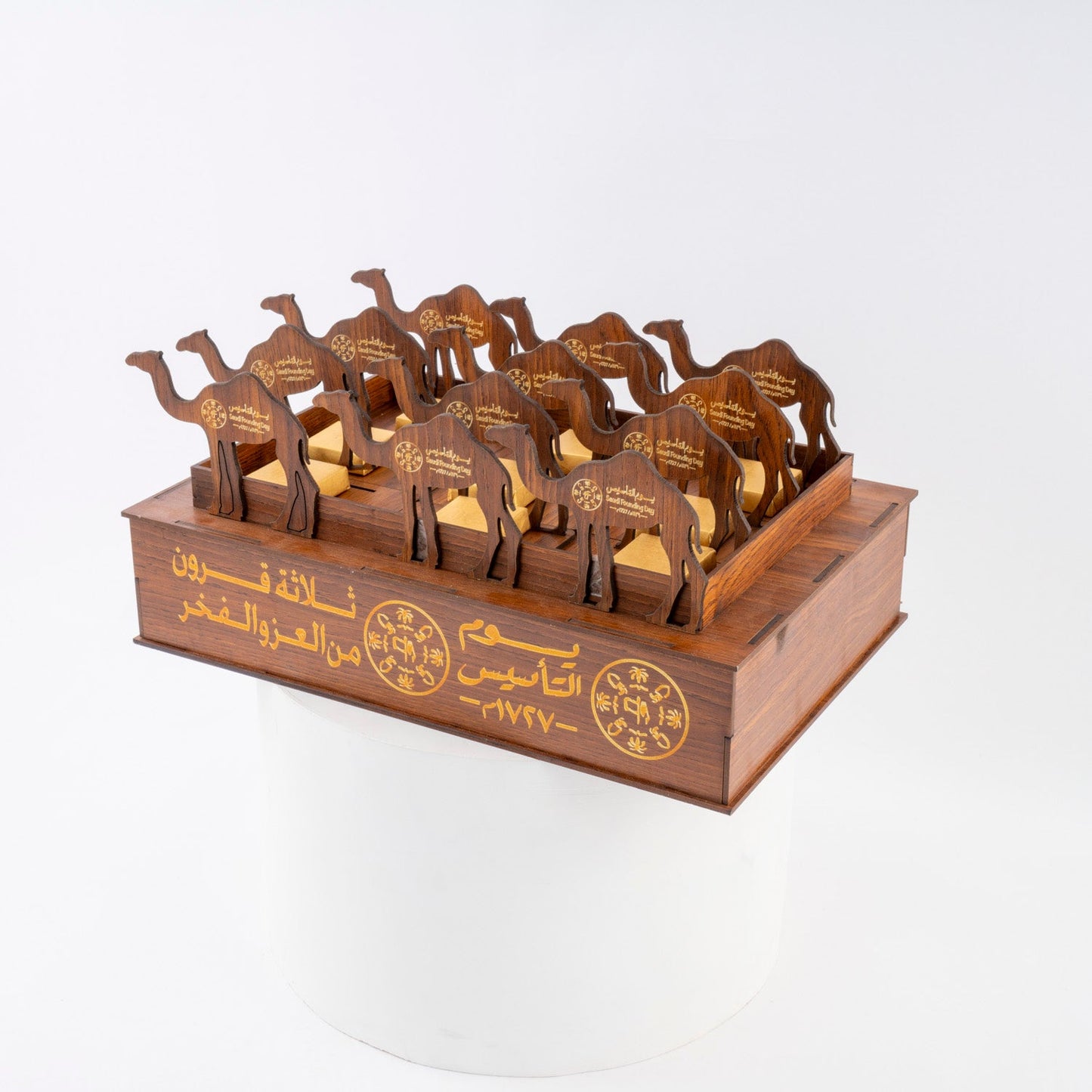 Heritage Wooden Camel Theme Chocolate Tray 