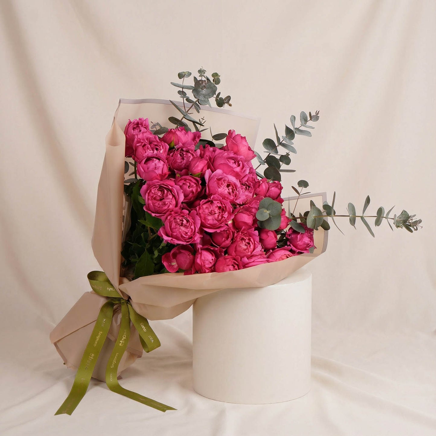 Dark Pink Juliette Rose Flower Bouquet