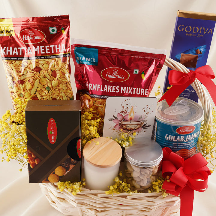 Deewali Gift Basket Godiva n Treats 