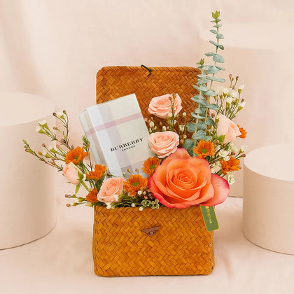  Delight Box | Roses n Burberry London Perfume For Her