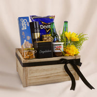 Deluxe Snack & Cologne Congratulations Gift 