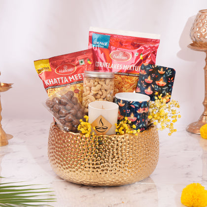 Diwali Gift Hamper With Snacks n Mug