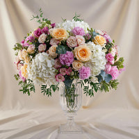 Dream White Hydrangea n Roses Vase