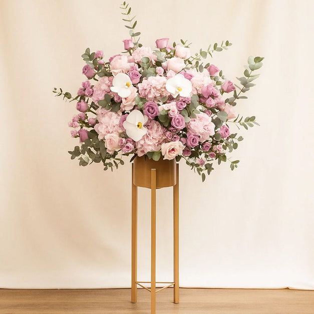 Elegant Floral Stand with Orchids