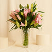 Timeless Beauty Lily Flower Crystal Vase