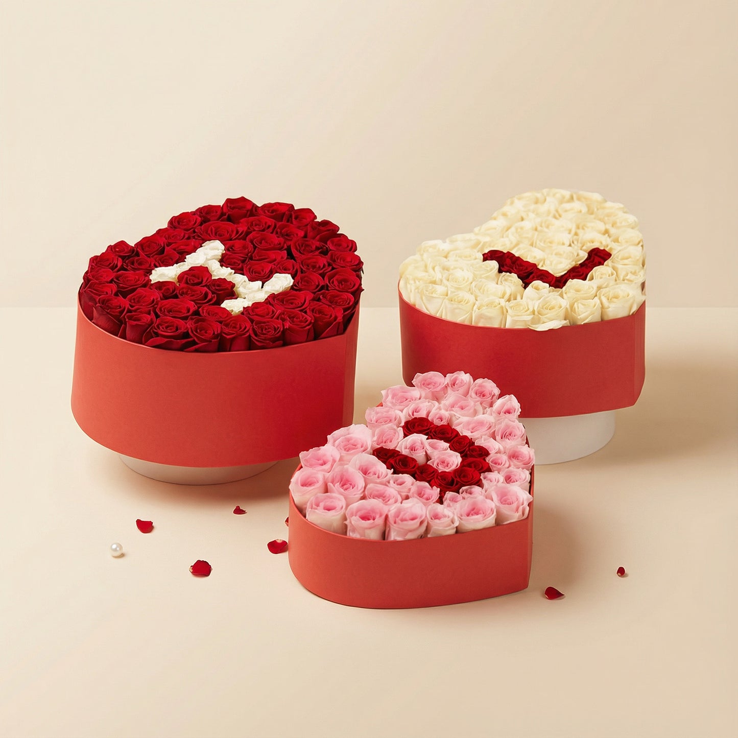 Love Letters Bloom – Heart Shape Rose Boxes
