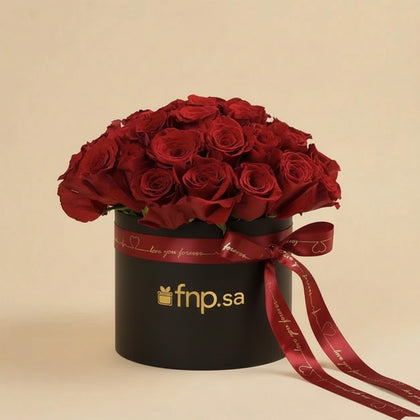 35 Red Roses Eternal Passion Flower Box