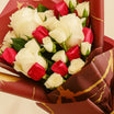 White Spray Rose n Chocolate Bouquet