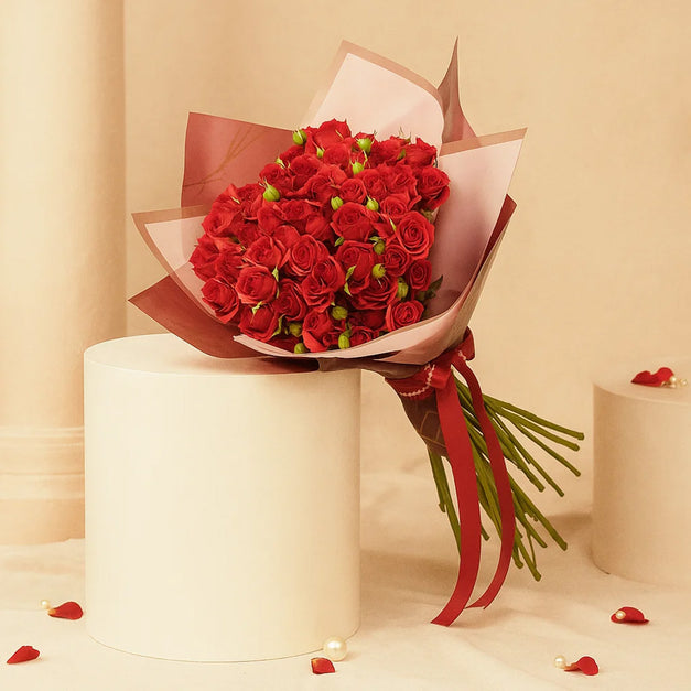 20 Red Spray Rose Bouquet
