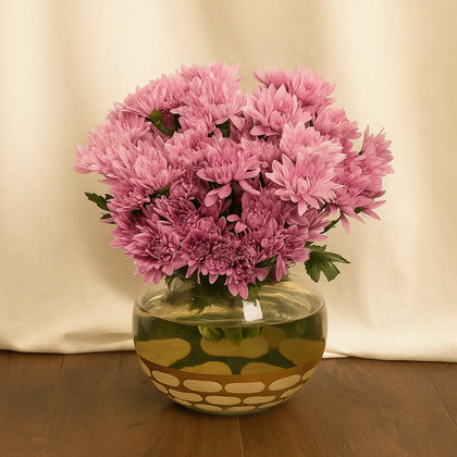 Chrysanths Charm Vase