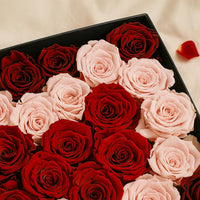 بوكس ورد دائم شكل قلب