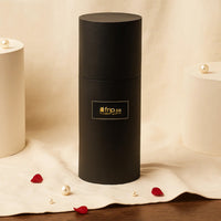 Red Forever Rose in Ebony Black Vase