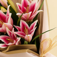 Pink Lilies Flower  Bouquet