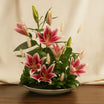 Pink Lilies Platter