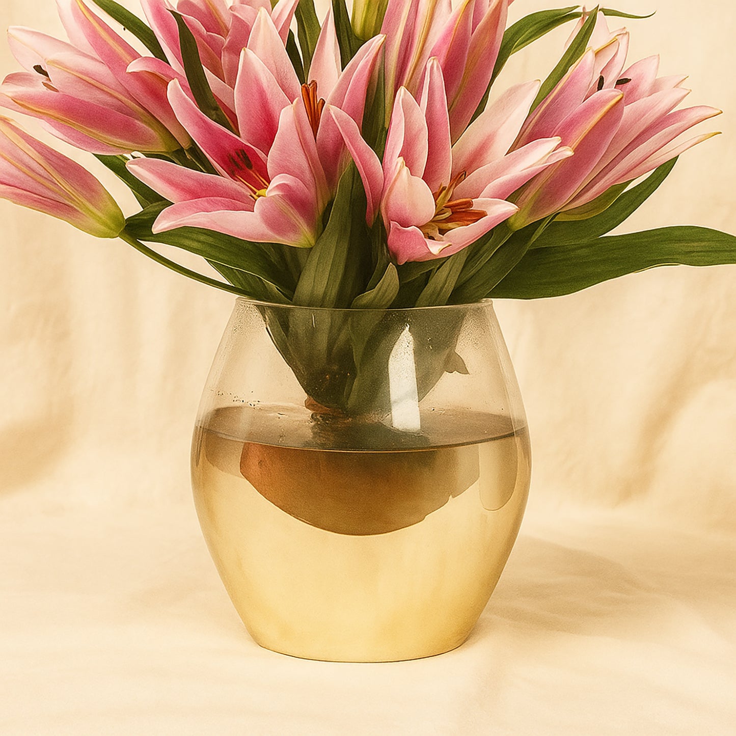 Pink Lily Radiant Vase