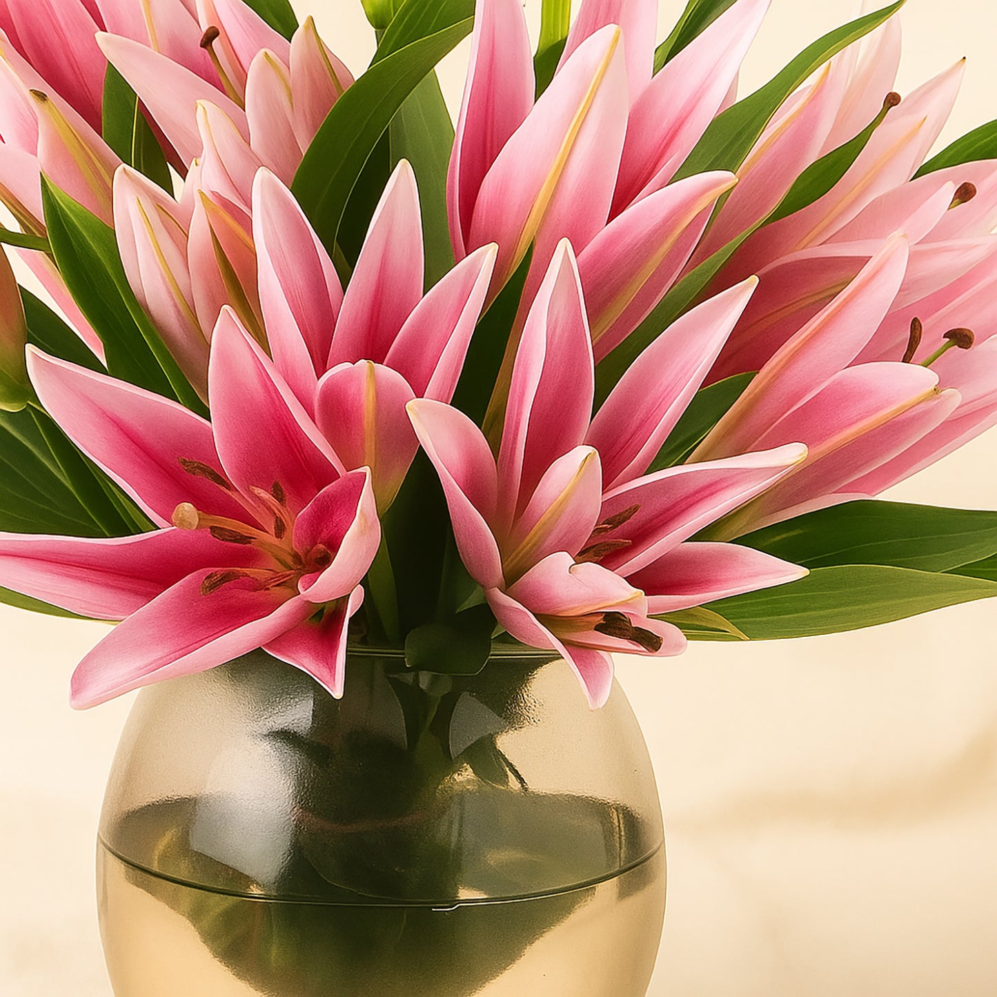 Pink Lily Radiant Vase