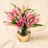 Pink Lily Radiant Vase