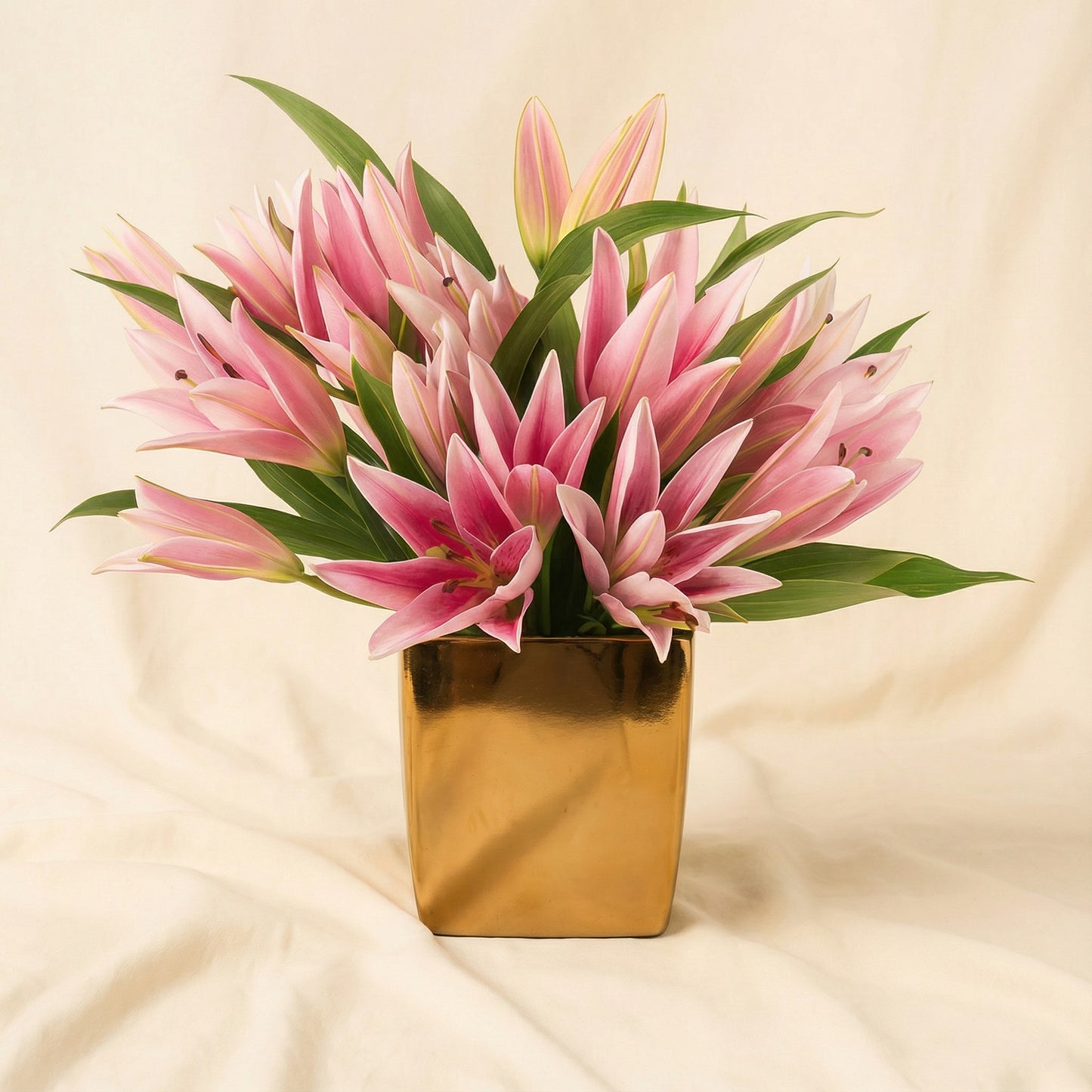 Pink Lily Radiant Vase