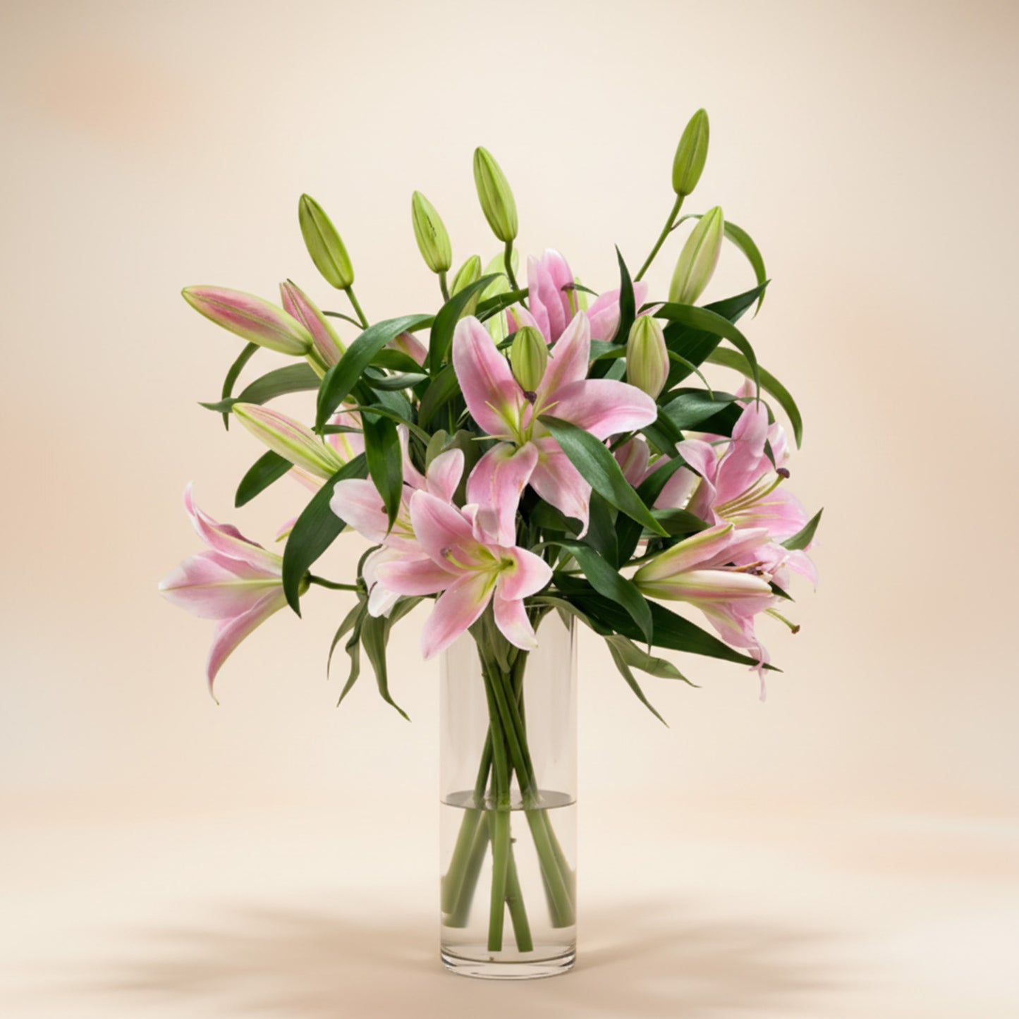Blush Bloom Pink Lily Vase