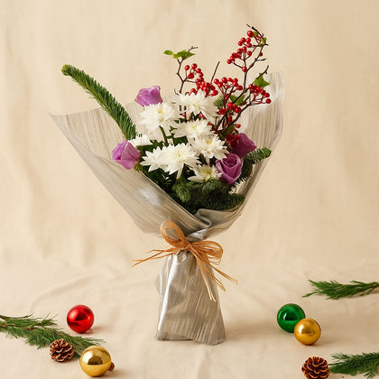 Holiday Cheers Flowers Bouquet