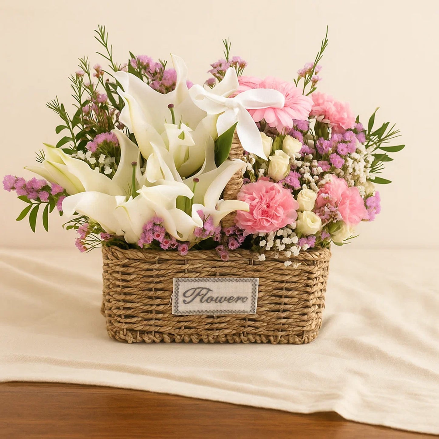 لمسة السحر | سلة ورود متنوعة