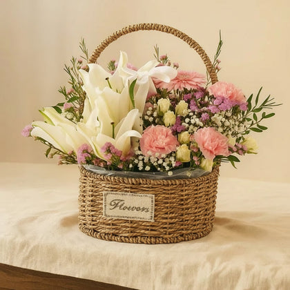 Touch of Magic Floral Basket Arrangement