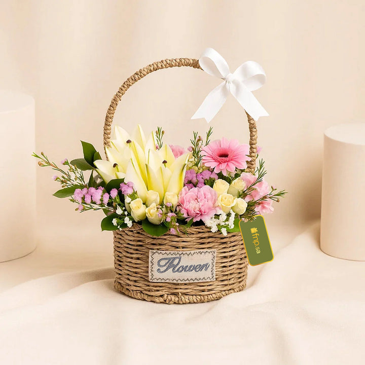 Touch of Magic Floral Basket Arrangement