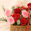 Love Basket | Red n Pink Roses 
