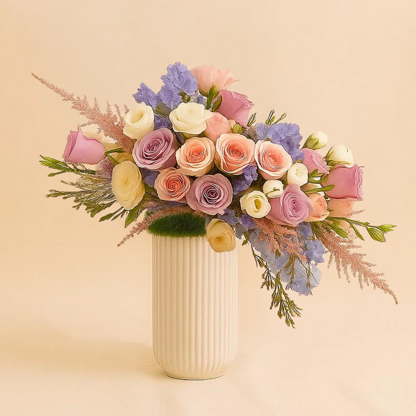 سحر الطبيعة | فازة ورود كبيرة