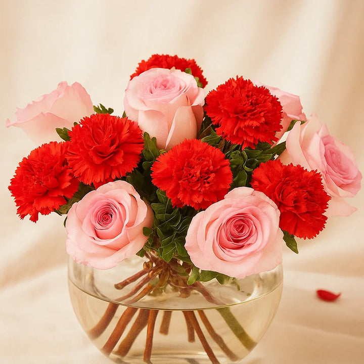 وعاء ورود الحب البديع