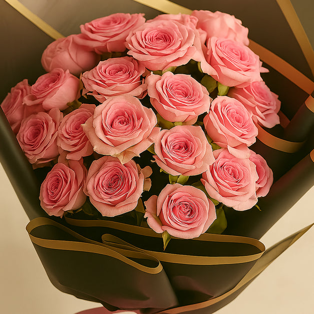 بوكيه ورد قرنفل و بيبي روز