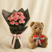Baby Rose n Carnation Flower Bouquet