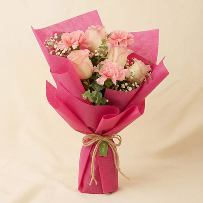 Beauty of Pink Flower Bouquet