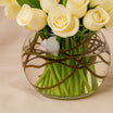 Elegant White Roses & Tulips Vase