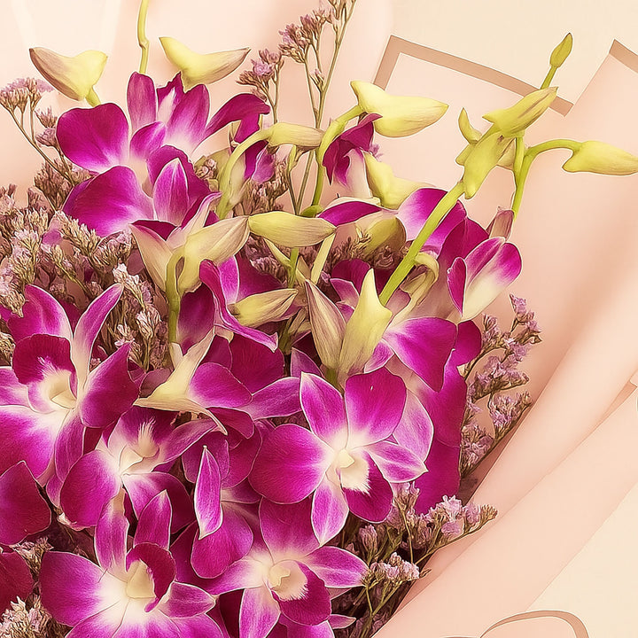 Stunning Purple Orchids | Pink Flower Bouquet 