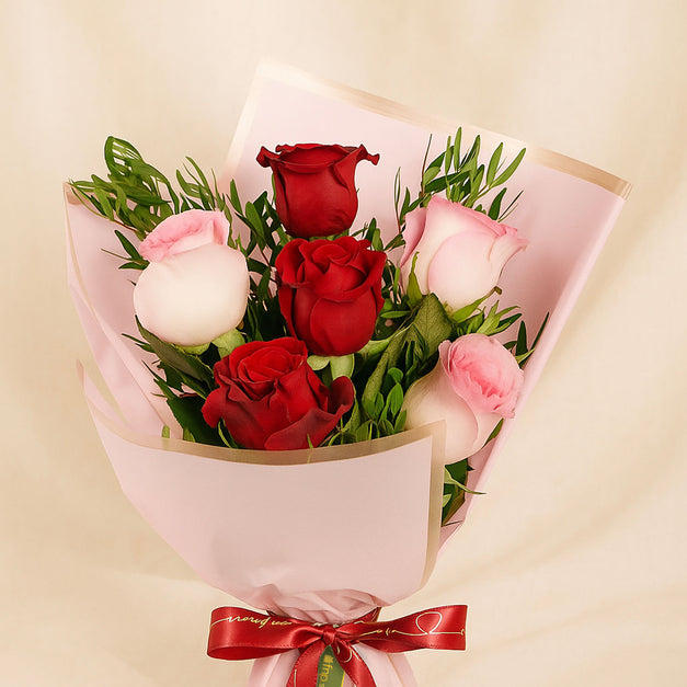 وصال الحب | ورد أحمر و زهري