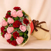 Rose Dew Red n Pink Flower Bouquet