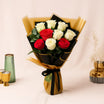 Riqa | Red n White Love Roses Bouquet