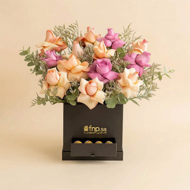 Mesmerized Ferrero Rocher n Flower Box