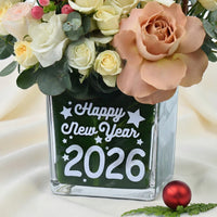 New Year Wishes Flower Vase
