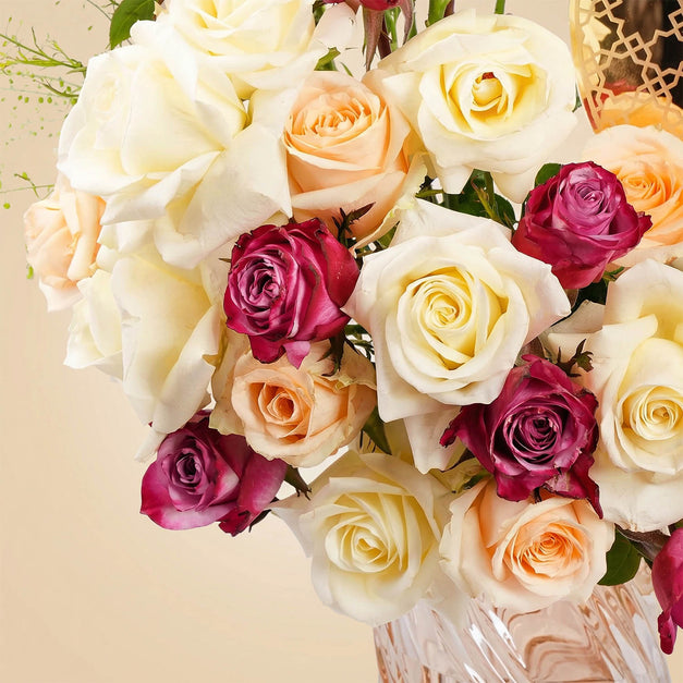 Rose Colors Beauty Vase 